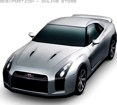 Nissan GTR Multi Color 3D Model