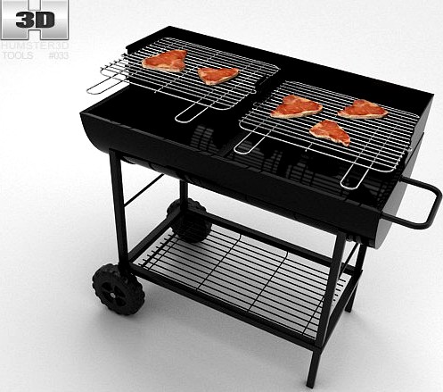 Barbecue Grill 3D Model