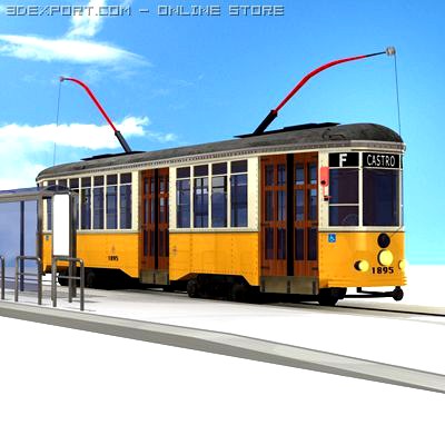 San Francisco tramway 3D Model