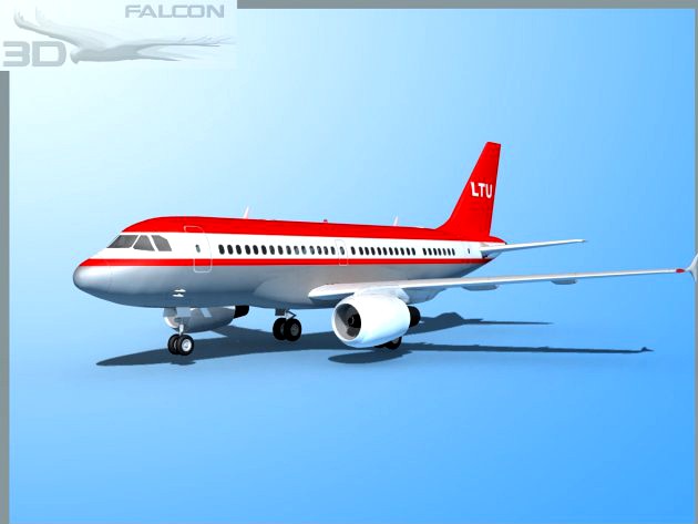 Falcon3D  A319 LTU 3D Model