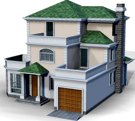 Villa 038 3D Model