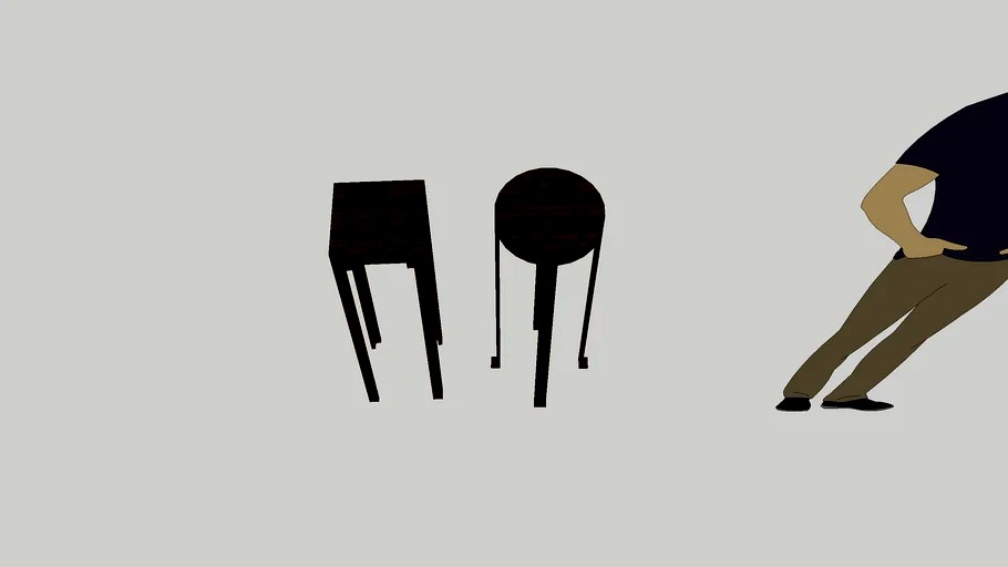 Barstool-sidetable