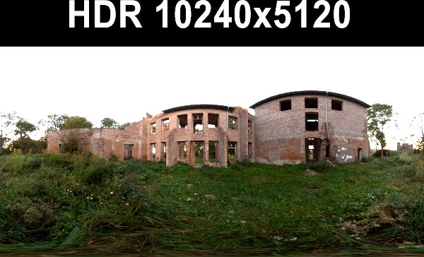 Ruin 5 Afternoon HDR Panorama 3D Model