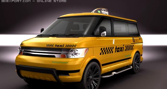 2011 MultiMiniVan TAXI concep 3D Model