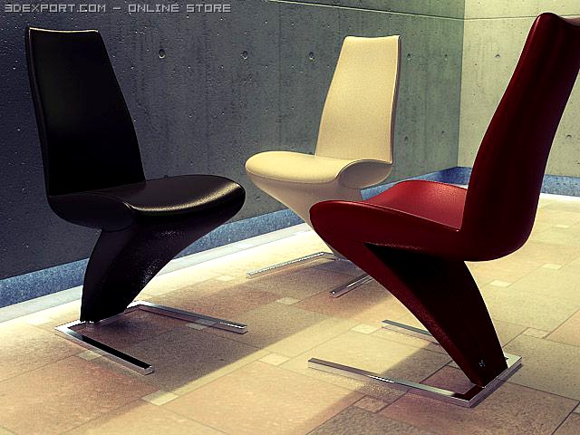 Rolf Benz 7800 chair 3D Model