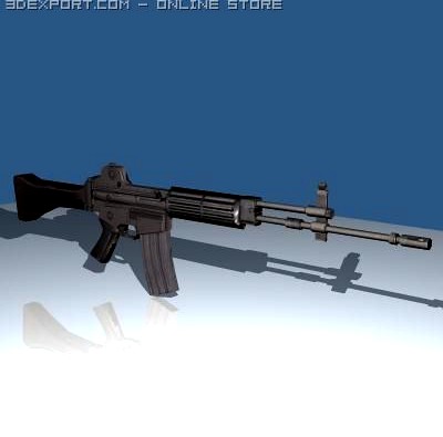 S2 rifle 3D Model