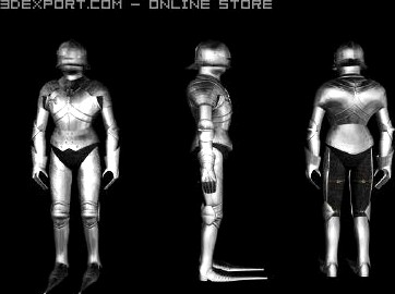 Knights Armor 3D Model