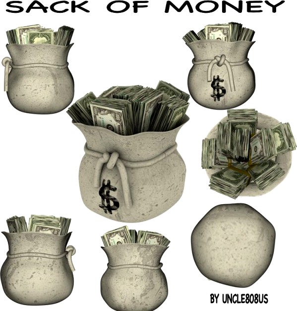 Sack Of Money 3D Model