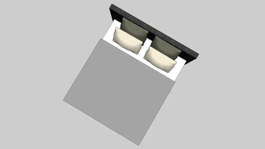 Boxspring bed grijs