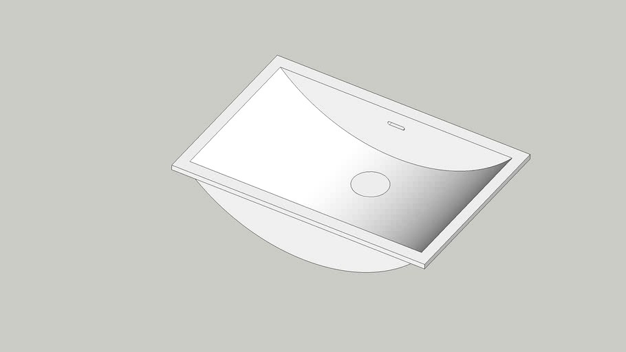 Krion Washbasin B822 55 x 35 E