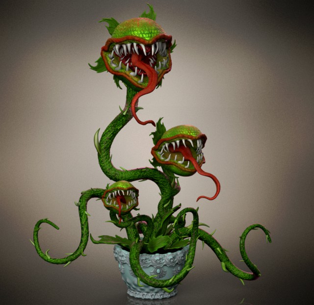 flower killer high poly