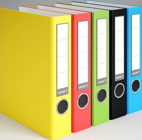 CGAxis 3 Ring Binders 29 3D Model