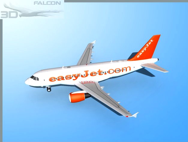 Falcon3D  A319 Easyjet 3D Model