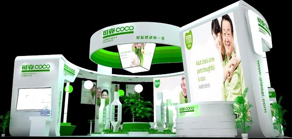 Exhibition area 12X15 3DMAX2009 3D Model