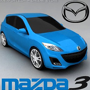 Mazda 3 new hatchback 3d model car 3D Model