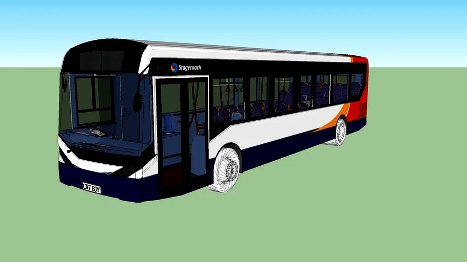 Dennis Enviro 200 Mmc Long Wheelbase Stagecoach 3d Model