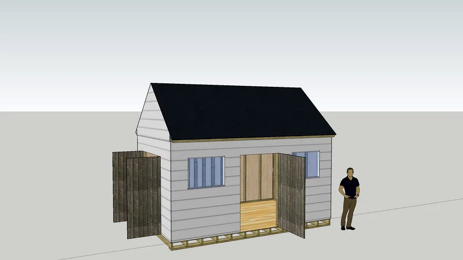 Medium sized shed on layout