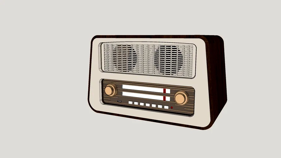 Decoração - Rádio antigo
