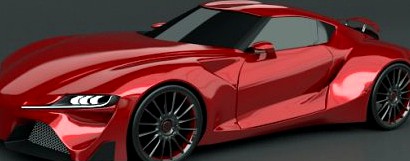 Toyota FT 1 concept restyled 3D Model