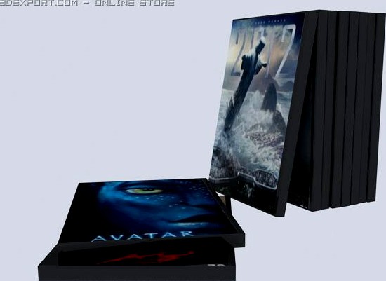 DVD set 3D Model