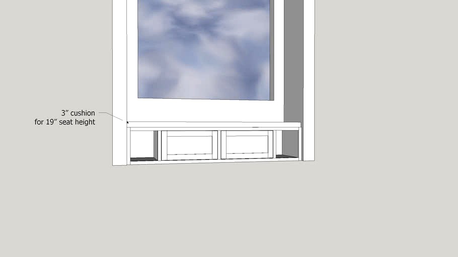 JK McLean window seat 3d model