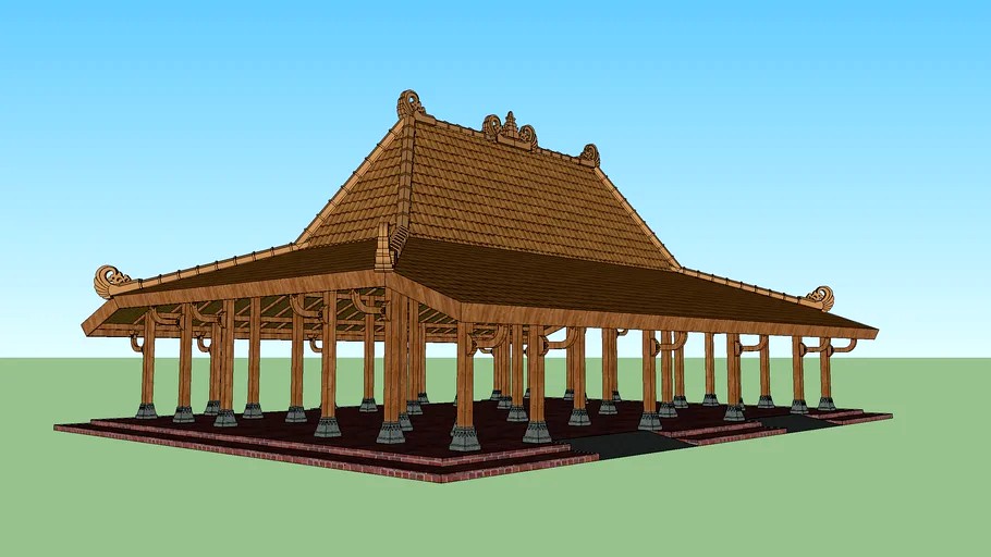 limasan + emperan terbuka
