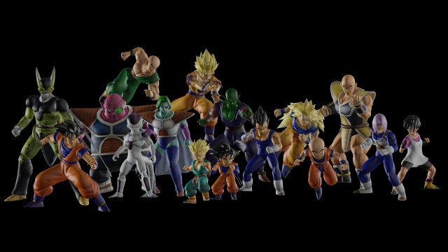 Draonball Z character packFBX