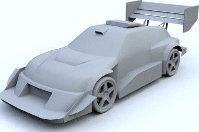 Low Poly Suzuki Escudo Pikes Peak Trial Car 3D Model