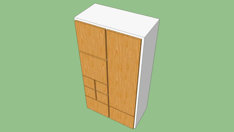 Ikea Rakke closet 3d model
