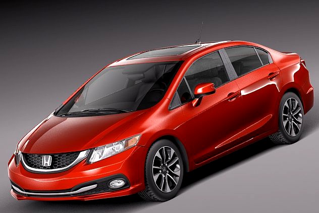 Honda Civic Sedan EX 2013 3D Model