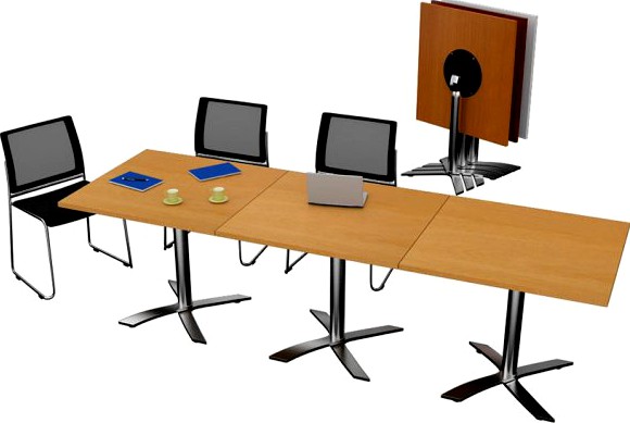 Fliptop Office Table 3D Model