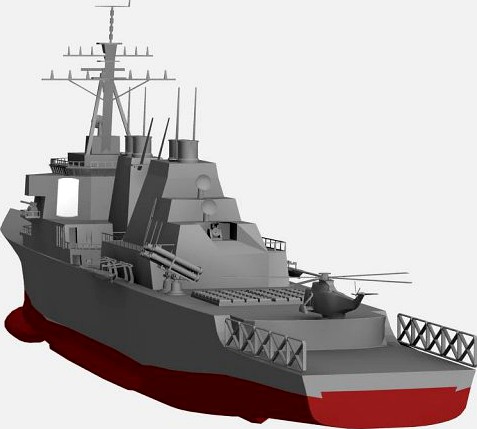 Arleigh Burke Destroyer 3D Model