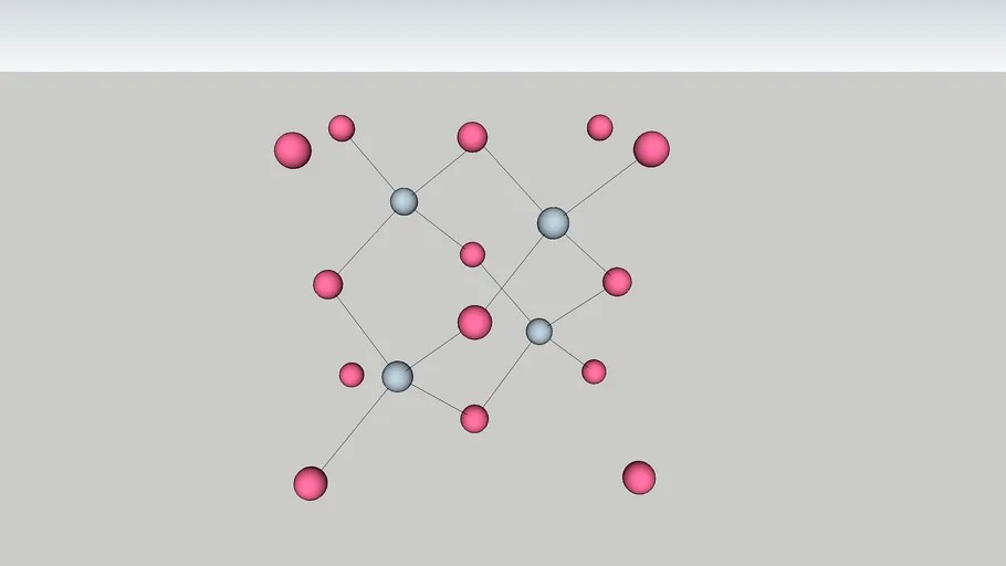Diamond cubic structure 3D
