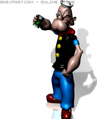 Popeye 3D 3D Model