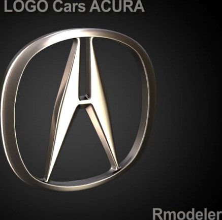 Acura 3d logo 3D Model
