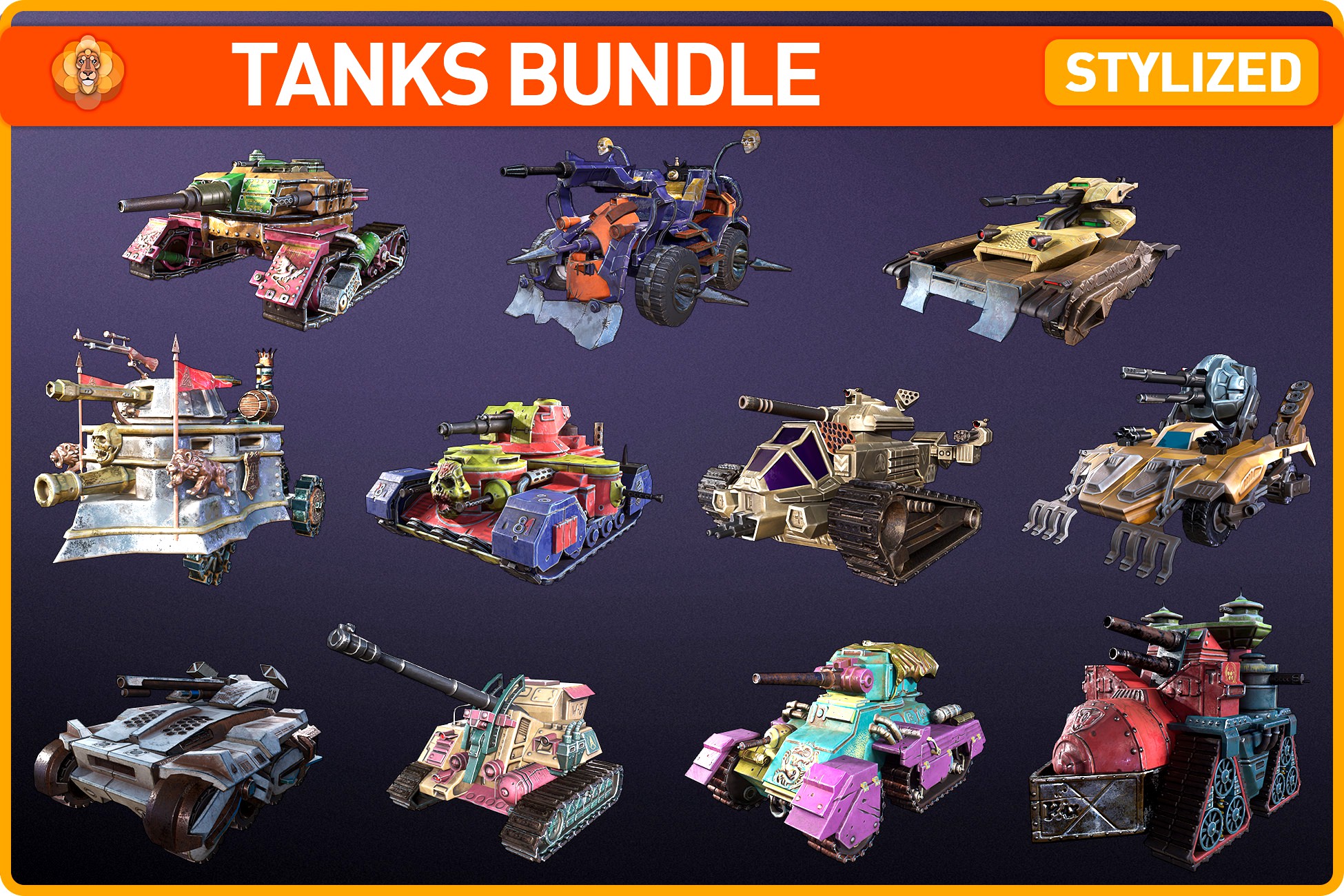 Stylized Tanks Bundle