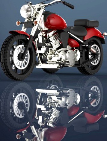 Motorcycle 3D Model