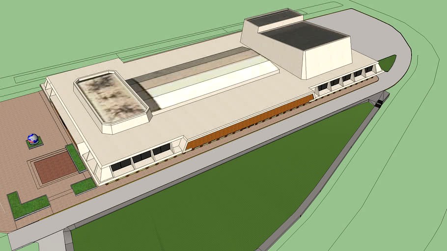 Centro de Convenciones Atlapa Arreglos frontales 3d model