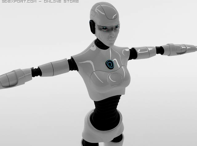 Robot woman 3D Model