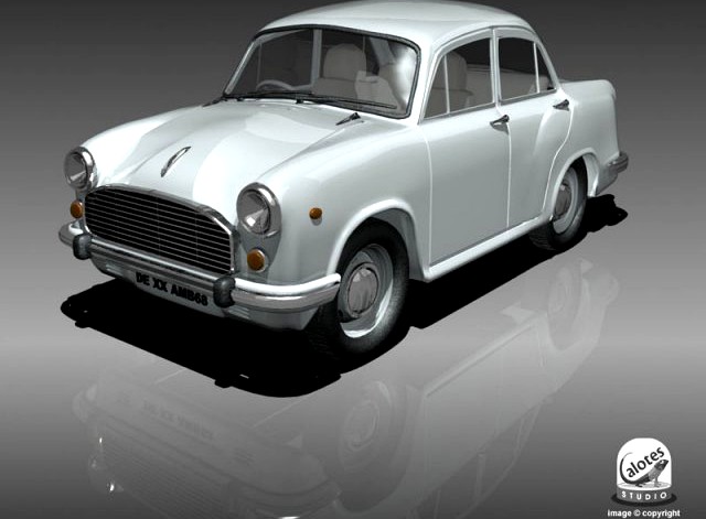 Ambassador Car 3D Model