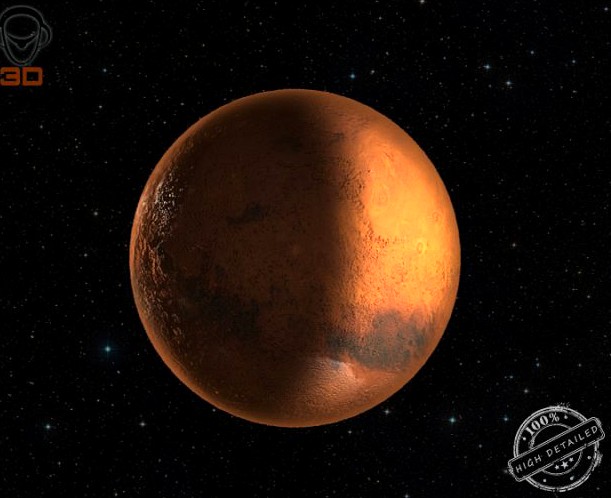 Mars Planet 3D Model