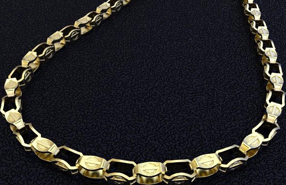 Gold chain 3D Model