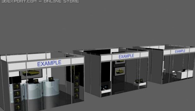 Trade stand 3D Model