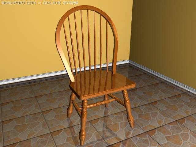 Dining Chair High Detailed 3D Model