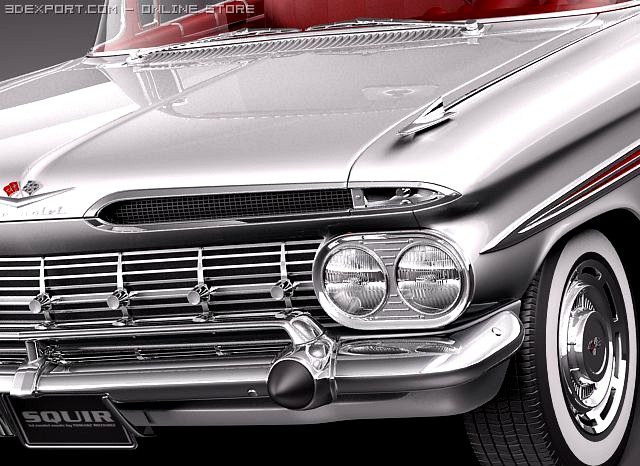 Chevrolet Impala Convertible 1959 3D Model
