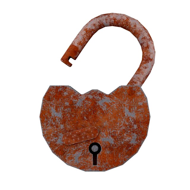 Rust padlock