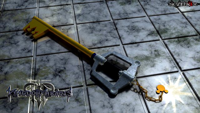 Keyblade  Kingdom Key HD 3D Model