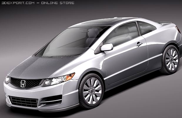 Honda Civic Coupe 2011 3D Model