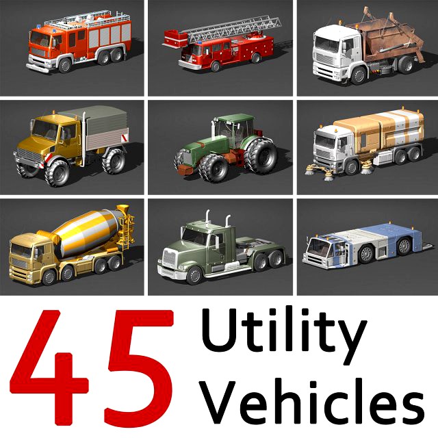 Utility Vehicles 3D Model