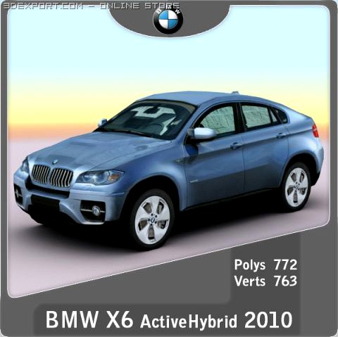 2010 BMW X6 ActiveHybrid 3D Model